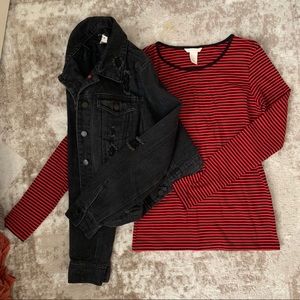 Forever 21 Striped Long Sleeve Shirt